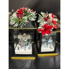 Thomas Kinkade Sparkle Of The Season Victorian Holiday Lanterns PEACE LOVE