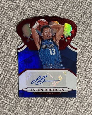 2018-19 Crown Royale Red Jalen Brunson Rookie RC Auto Autograph 