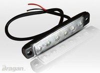 12V/24V Dual Spannung Super Schmal Weiß LED Marker Licht Lkw AnhäNger Van 4X4