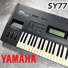 Yamaha SY77 Synthesizer Keyboard 61-Keys Black sound used Japan