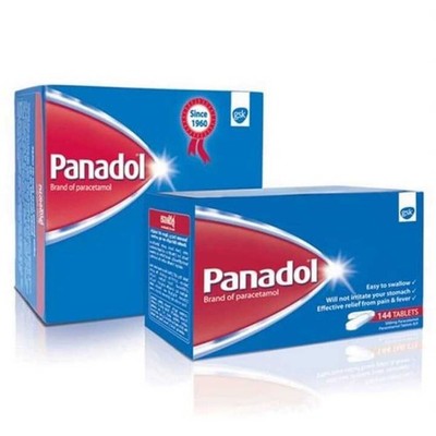 Paracetamol 500mg 144 Tablets 1 Box Pain Killer,Quick Relief for Headache, Fever