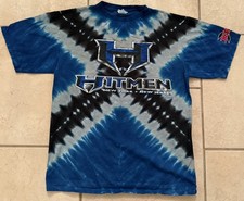 LIQUID BLUE HITMEN NEW YORK + NEW JERSEY XFL GRAPHIC TIE DYE T-SHIRT SIZE LARGE