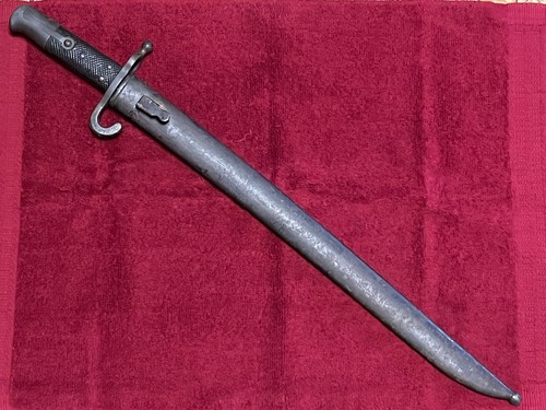 AUSTRIAN M1867 WERNDL BAYONET WITH SCABBARD - WWI
