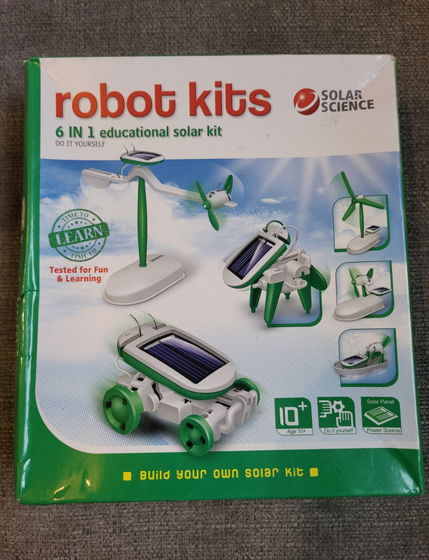 Solar Science 6-in-1 Educational DIY Solar Robot Kit Science/Nature Age 17+