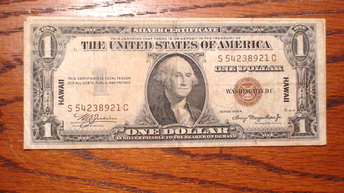 FIVE 1935-A HAWAII OVERPRINT ONE DOLLAR NOTES FIVE $1.00 Bills BUY IT NOW! - Picture 4 of 6