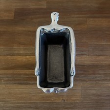 Carrol Boyes Aluminio Peltre Rectangular Cuenco para Servir Plato Reclinable Diseño Hombre