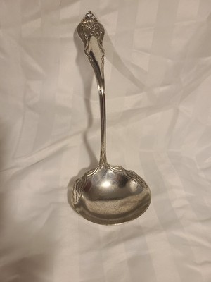 RARE Nenuphar Gravy Ladle 1905 By American Silver Plate Waterlily Art Nouveau !!