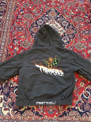 Supreme Thrasher Hooded Work Jack XL Black FW24 Hard To Find