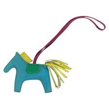 HERMES Rodeo PM Rainbow Bag Charm Key Holder Multicolor Anyo Miro