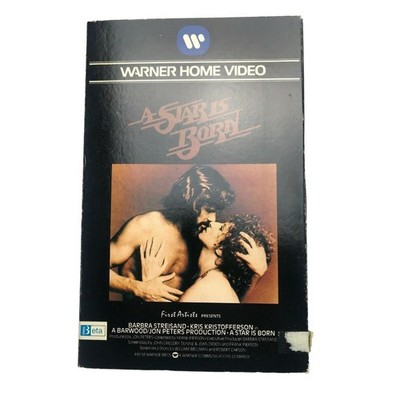 Beta Betamax A Star is Born Streisand Kristofferson Video Cassette Tape Movie