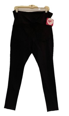 Ingrid & Isabel Maternity NWT Sz M Black Active Crossover Panel Leggings