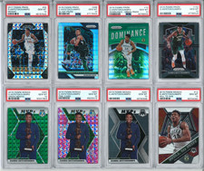 LOT (8) PSA 10 GIANNIS ANTETOKOUNMPO 2017 PRIZM 2018 SILVER 2019 MOSAIC MVP GEM