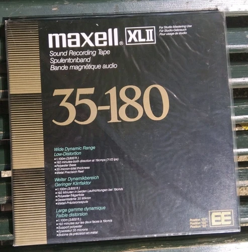 Maxell XL II Sound Recording Tape For Mastering 35-180 EE Position Japan Sealed