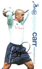 TOTTENHAM: STEPHEN CARR SIGNED A4 (12x8) CALENDAR PICTURE+COA