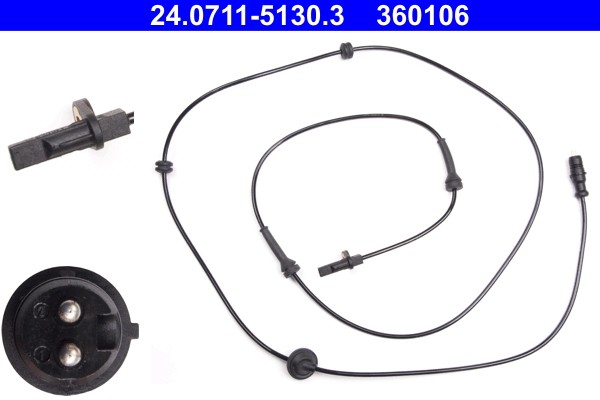 Fits ATE 24.0711-5130.3 ABS SENSOR FIAT DOBLO 01- REAR  ⭐UK Stock⭐