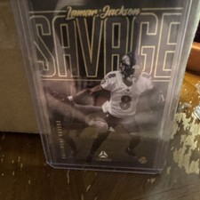 Panini 2021 Luminance Lamar Jackson SAVAGE TS-5 Insert Baltimore Ravens Football