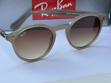 NEW Ray-Ban RB2180 6166/13 Polished Light Brown / Gradient Brown Sunglasses 49mm