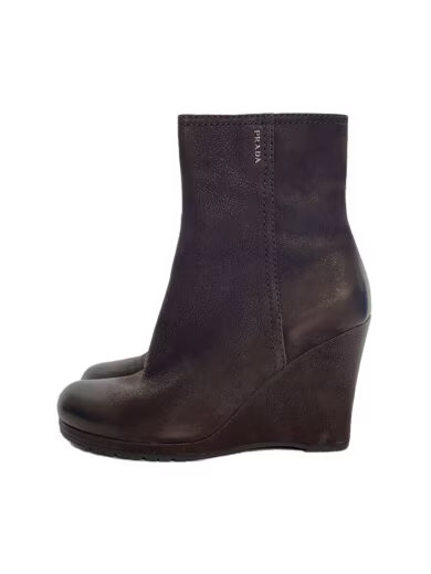 SAOLA PRADA SPORT Stivali corti nabuk suola con zeppa 3TZ045