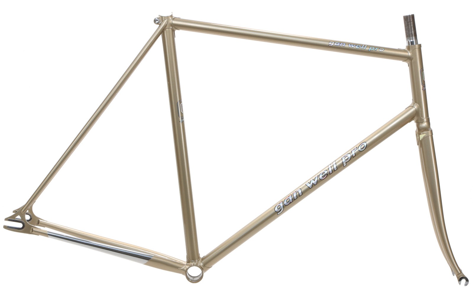 Gan Well Pro Track Fixed Gear Frameset NJS Gold 57cm 55cm TT