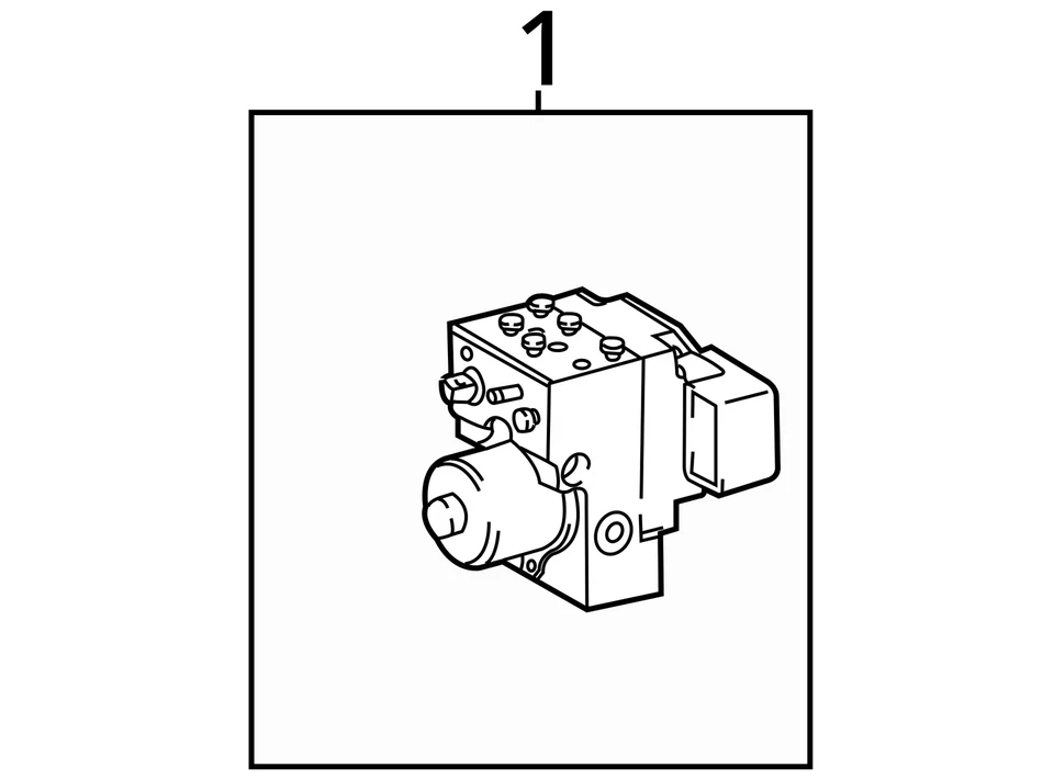Módulo de control de bomba ABS Toyota Highlander 2001-2003 R1M1T Foto 4 de 4