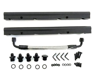 Fuel rail & hose KIT for Holden LS1 VT VX VY VZ HSV Monaro Commodore V8 black