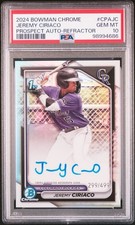 2024 Bowman Chrome Jeremy Ciriaco 1st Bowman Auto Refractor /499 #CPA-JC PSA 10