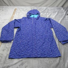 Columbia Jacket Girls Large Blue Fleece Hood Artic Trip II Insulated Interchange