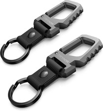 Heavy Duty Key Chain Bottle Opener,2Pcs Carabiner Key Ring Clip