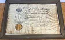 RARE THEODORE ROOSEVELT SIGNED MILITARY COMMISSION NY 1900