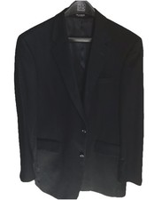 Jos A Bank 100 Cashmere Blazer Sport Coat Black Men  s 42L