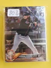 (20) 2018 Topps Chrome Baseball #111 Brandon Crawford Lot - San Francisco Giants