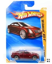 1/64 Cadillac CTS-V Wine Red Diecast Car Hot Wheels 2010 HW Premiere