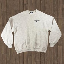 Vintage Outback Unlimited Equestrian Grey Crewneck Made in USA Size L