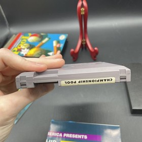 Championship Pool Nintendo NES CIB Complete w/ Poster Manual Sleeve