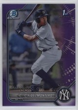 2022 Bowman Chrome Prospects Purple Refractor 232/250 Fidel Montero #BCP-74 0q21