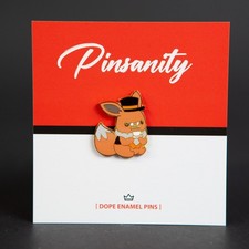 Fancy Eevee Premium Pin - Fast Shipping from USA - Brooch - Pokemon
