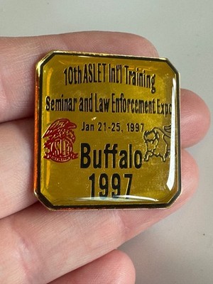 Vtg 1997 10th ASLET International Training Advanced Security Law Enforcement Pin