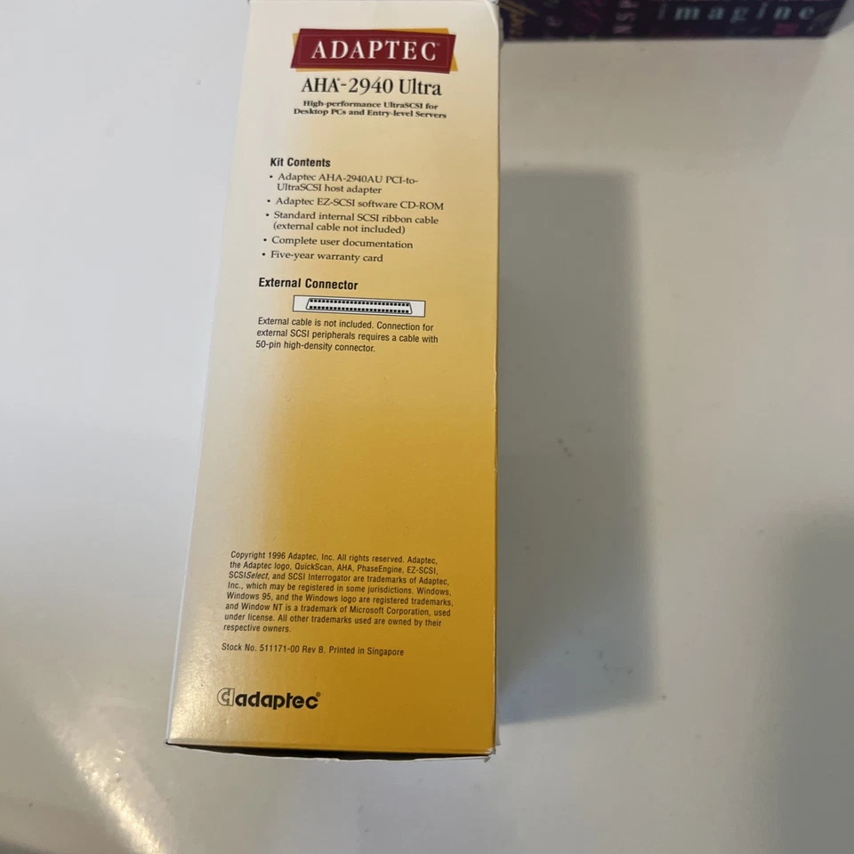 ADAPTEC AHA-2940 Ultra High-performance UltraSCSI PCs and Entry -Level Servers  - Image 2 of 4