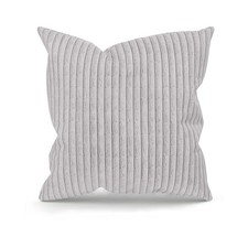 Pair Of Large Super Soft Plush Jumbo Cord Cushions 18"x18"(45x45cm) 10 + Colours