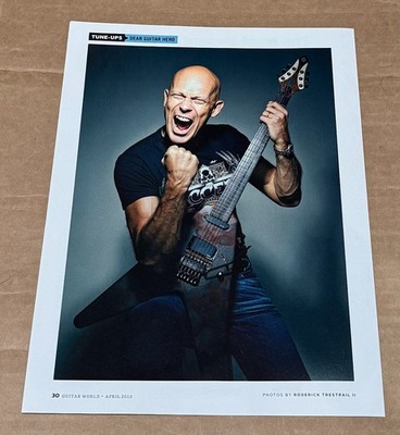 WOLF HOFFMANN of ACCEPT - Music Print Ad Photo - 2013