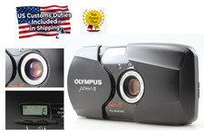 Near MINT Olympus mju ii Black Point Shoot 35mm Film Camera From JAPAN