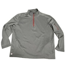 Untuckit zip brushed micro fleece sweater size XXL gray