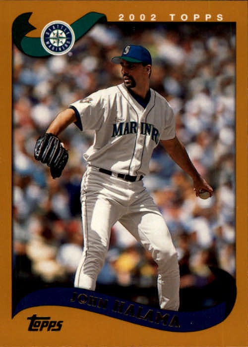 2002 Topps Baseball Card #507 John Halama