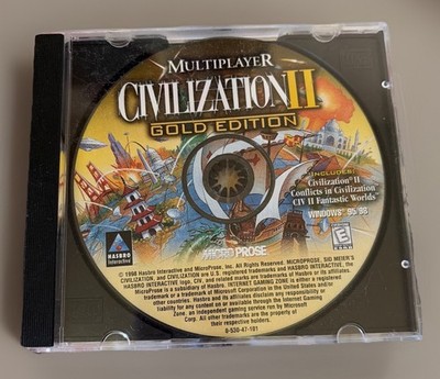 Sid Meier's Civilization II Gold Edition - MicroProse 1998 CD For PC Disk Only