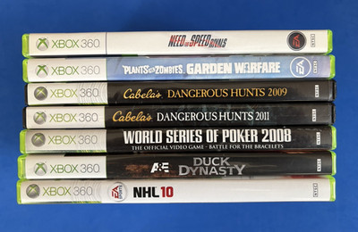XBOX 360 Bundle LOT of 7 Games In Case   See LIST good Condition