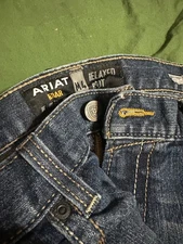 Ariat Men's M4 Relaxed Boot Cut Jeans 36x34 Medium Wash Denim Western Work Wear