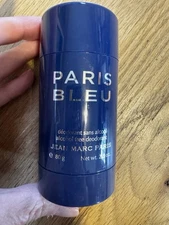 New PARIS BLEU Blue Jean Marc Paris Men's Perfumed Deodorant Stick 2.8oz