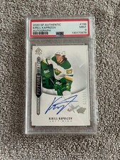 2020-21 UD SP Authentic Kirill Kaprizov Future Watch Auto PSA 9