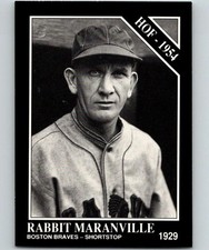 1991 Conlon Collection #4 Rabbit Maranville NM-MT Bos Braves HOF