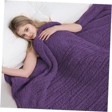 Electric Heated Blanket Full Size 72" 84" with Full 72" x 84" 09-dark Purple
